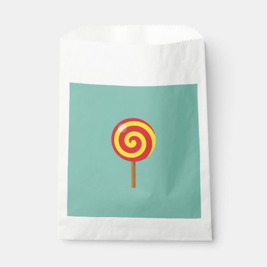 Spiraal Rode Gele Lolly Bedankzakje (Voorkant)