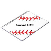 Spiraal rond honkbal Notitieboek (Linkerzijde)