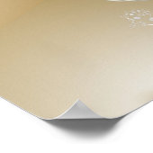 Spiraal Roos van abrikozen Poster (Hoek)