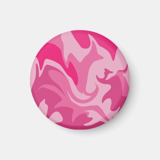 Spiraal roze kleuren magneet (Voorkant)