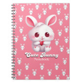Spiraal Schattige konijntje Notitieboek (Voorkant)