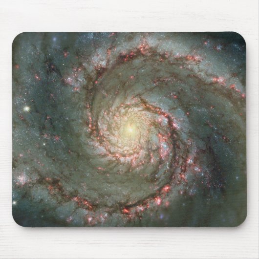 Spiraal sterrenstelsel M51 Muismat (Voorkant)