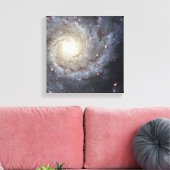Spiraal sterrenstelsel M74 Canvas Afdruk (Insitu (Woonkamer))