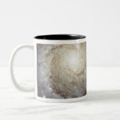 Spiraal sterrenstelsel M74 Tweekleurige Koffiemok (Links)