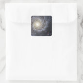Spiraal sterrenstelsel M74 Vierkante Sticker (Tas)