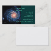 Spiraal sterrenstelsel NGC 1232 afbeelding voor de Visitekaartje (Voorkant / Achterkant)