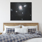 Spiraal sterrenstelsel NGC 4911 Canvas Afdruk (Insitu (Slaapkamer))