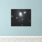 Spiraal sterrenstelsel NGC 4911 Canvas Afdruk (Insitu (Houten vloer))