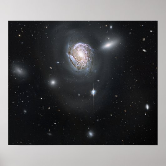 Spiraal sterrenstelsel NGC 4911 Poster (Voorkant)