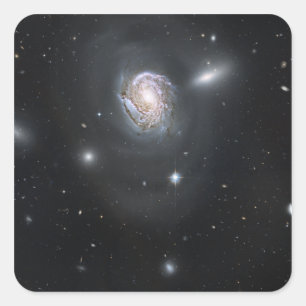 Spiraal sterrenstelsel NGC 4911 Vierkante Sticker