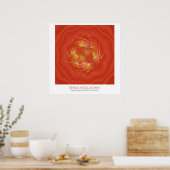 Spiraal Stervormen Poster (Keuken)