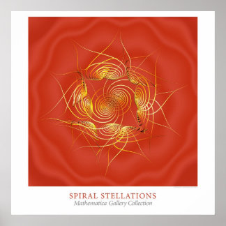 Spiraal Stervormen Poster