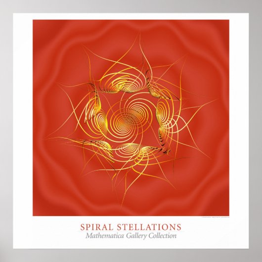 Spiraal Stervormen Poster (Voorkant)