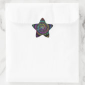 Spiraal stippen ster sticker (Tas)