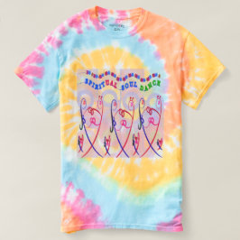 Spiraal Stropdas-Dye SPIRITUEEL SOUL DANCE FUNNY v T-shirt
