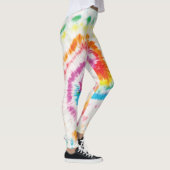 Spiraal stropdas-kleurstof, regenboog wervelpatroo leggings (Rechts)