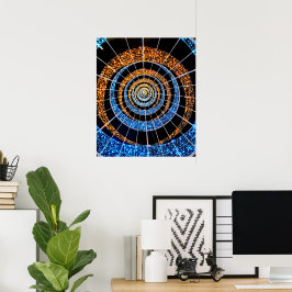 Spiraal Twinkellicht Poster – Wandkunst