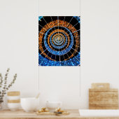 Spiraal Twinkellicht Poster – Wandkunst (Keuken)