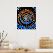 Spiraal Twinkellicht Poster – Wandkunst (Keuken)