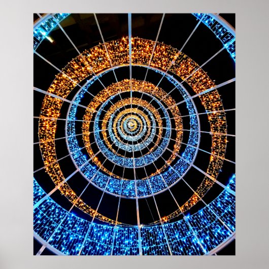 Spiraal Twinkellicht Poster – Wandkunst (Voorkant)