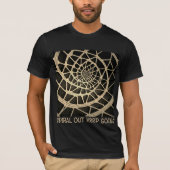 Spiraal Uit Blijven Doorgaan - Kunst & Muziek Fusi T-shirt (Voorkant)