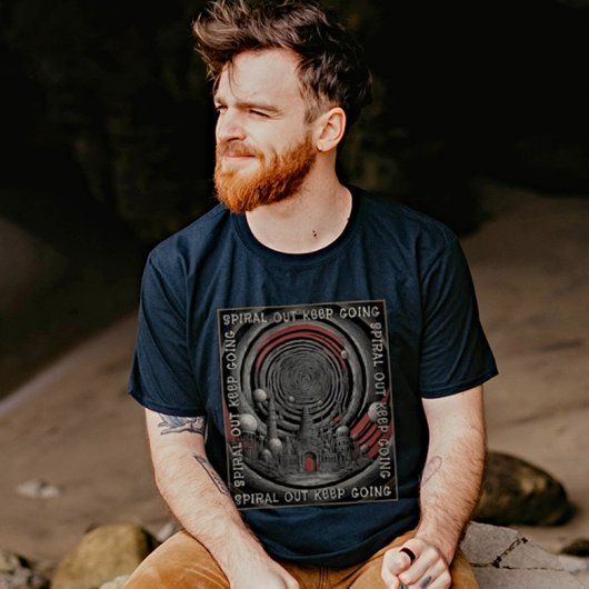 Spiraal uit blijven gaan - Tool Retro T-shirt