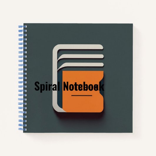 Spiraal van 8,5 x 8,5 inch notitieboek (Voorkant)