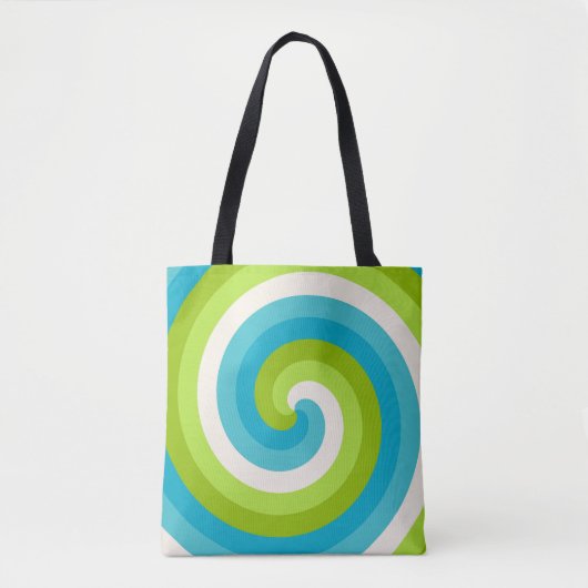 spiraal van de tropische twist tote bag (Voorkant)