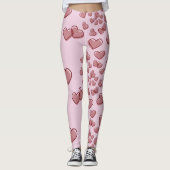 Spiraal van het hart leggings (Voorkant)