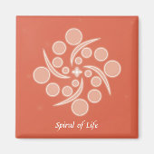 spiraal van het leven magneet (Voorkant)