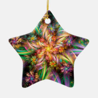 Spiraal van kunststofbloem keramisch ornament