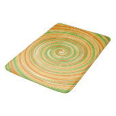 Spiraal van leuke citruskleuren badmat (Gekanteld)