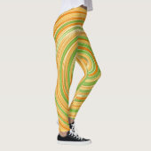 Spiraal van leuke citruskleuren leggings (Rechts)