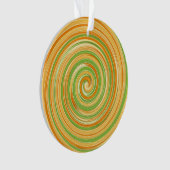 Spiraal van leuke citruskleuren ornament (voorkant)