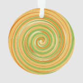 Spiraal van leuke citruskleuren ornament (achterkant)