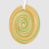 Spiraal van leuke citruskleuren ornament (voorkant)