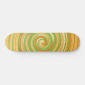 Spiraal van leuke citruskleuren persoonlijk skateboard (Horizontaal)