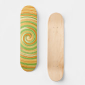 Spiraal van leuke citruskleuren persoonlijk skateboard (Voorkant)