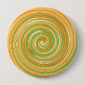 Spiraal van leuke citruskleuren ronde button 4,0 cm (Voorkant)