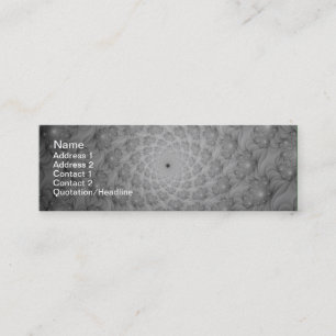 Spiraal van spiraalvormig Visitekaartje in zwart-w