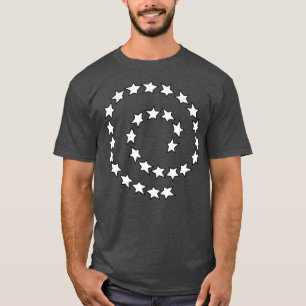 Spiraal van sterren t-shirt
