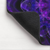Spiraal ventilatorfractal donker Paars UV Pixel Muismat (Hoek)