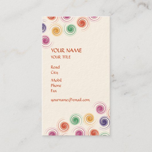 Spiraal Visitekaartje (Voorkant)