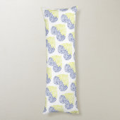 Spiraal wervelt mehandi hart Oekraïense vlag kleur Lichaamskussen (Achterkant (Verticaal))