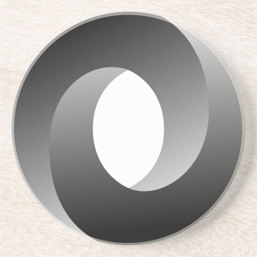 SPIRAAL WIEL ZANDSTEEN ONDERZETTER (Voorkant)