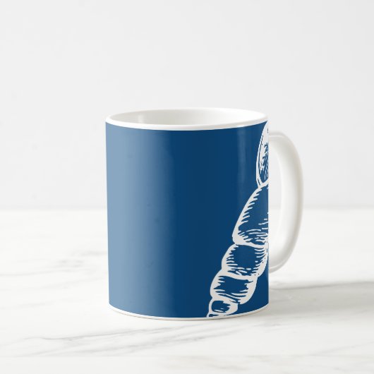  spiraal Zee shell Mok (Voorkant rechts)