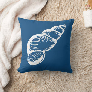 spiraal Zee shell Sierkussen