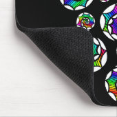 Spiraalachtergrond in kleuren muismat (Hoek)