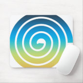 SPIRAALBLAUW EN GROEN MUISMAT (Met muis)