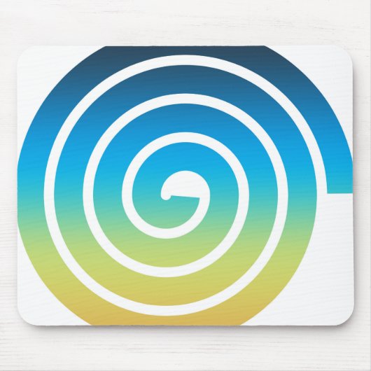 SPIRAALBLAUW EN GROEN MUISMAT (Voorkant)